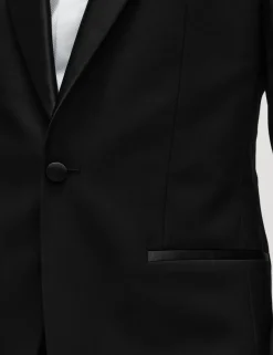 Skinny Fit Stretch Tuxedo Jacket
