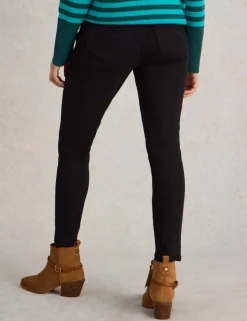 Skinny Mid Rise Ankle Grazer Jeans