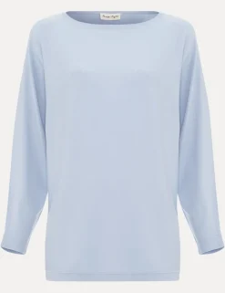 Slash Neck Batwing Longline Jumper