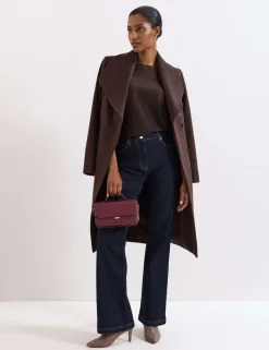 Slash Neck Batwing Sleeve Knitted Top
