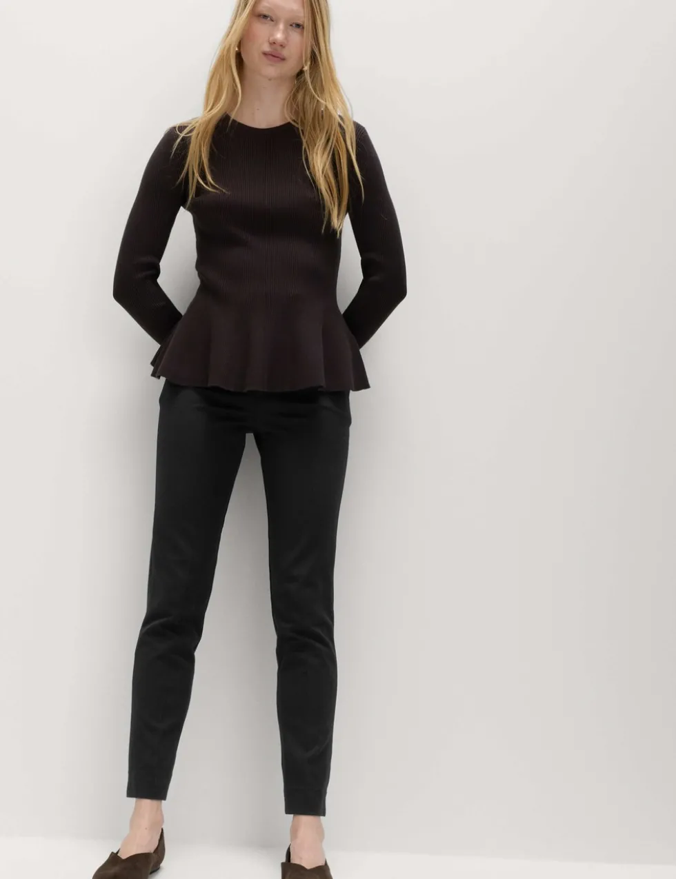 Slim Fit Ankle Grazer Trousers