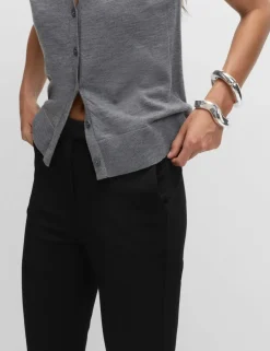 Slim Fit Ankle Grazer Trousers