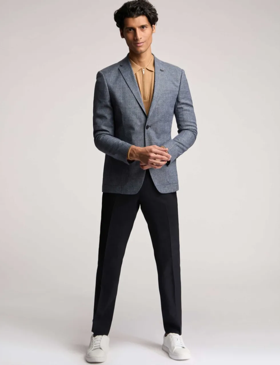 Slim Fit Check Suit Jacket