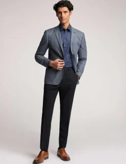 Slim Fit Check Suit Jacket