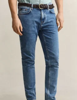 Slim Fit Clean Wash 5 Pocket Jeans