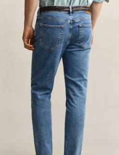 Slim Fit Clean Wash 5 Pocket Jeans