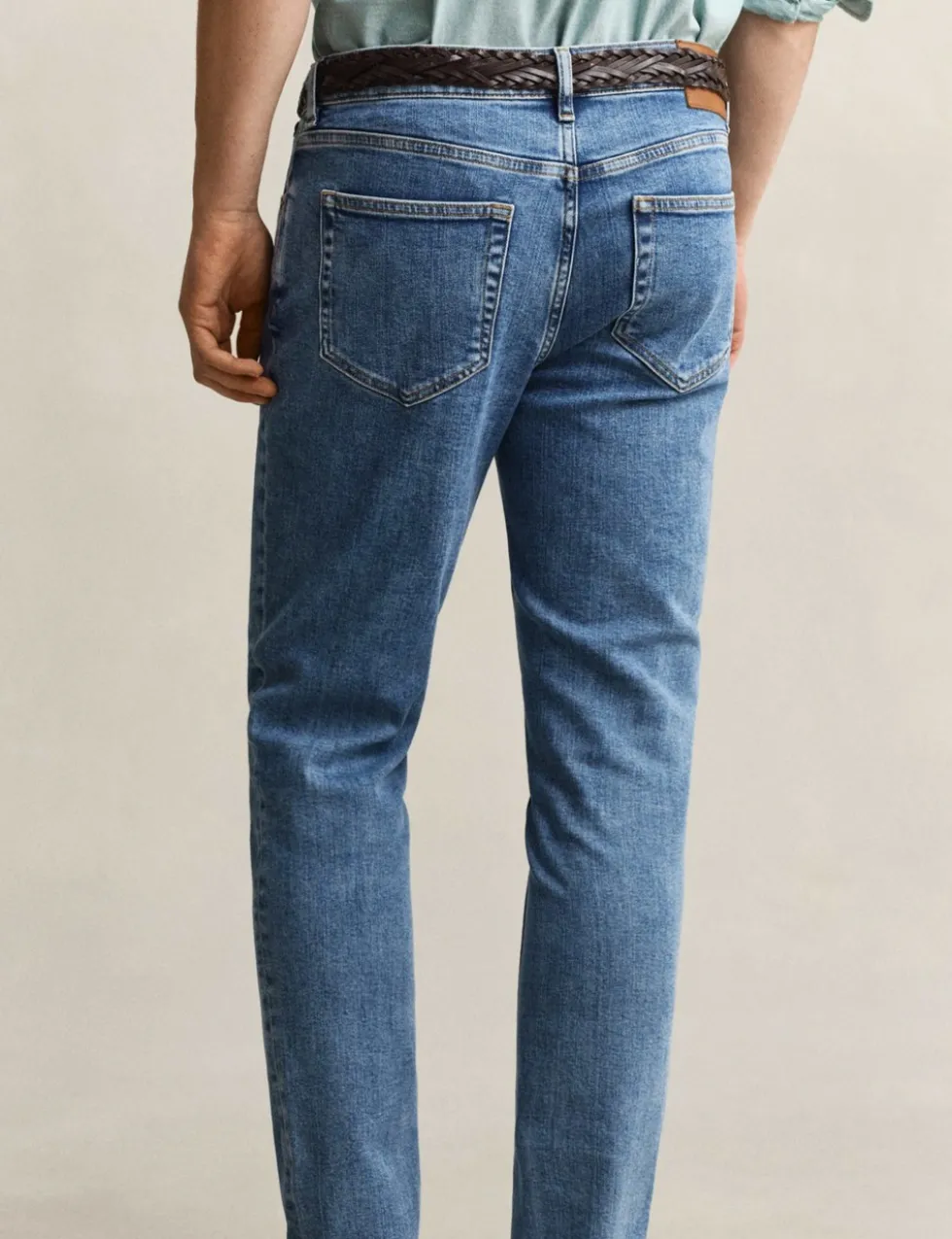 Slim Fit Clean Wash 5 Pocket Jeans