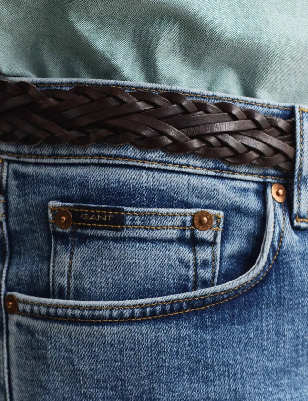 Slim Fit Clean Wash 5 Pocket Jeans