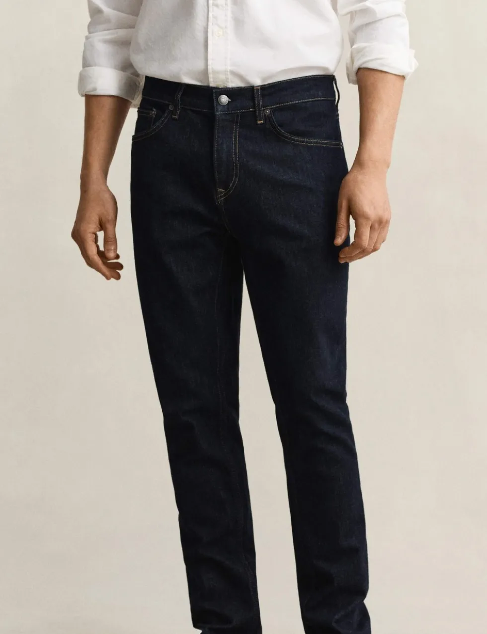Slim Fit Clean Wash 5 Pocket Jeans