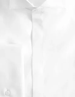 Slim Fit Cotton Blend Dress Shirt