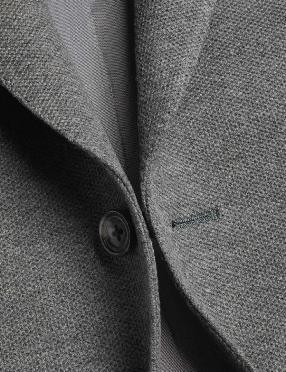 Slim Fit Cotton Blend Jersey Jacket
