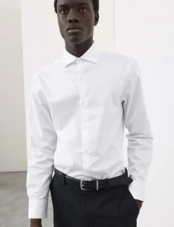 Slim Fit Cotton Performance Shirt