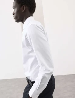 Slim Fit Cotton Performance Shirt