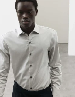 Slim Fit Cotton Performance Shirt