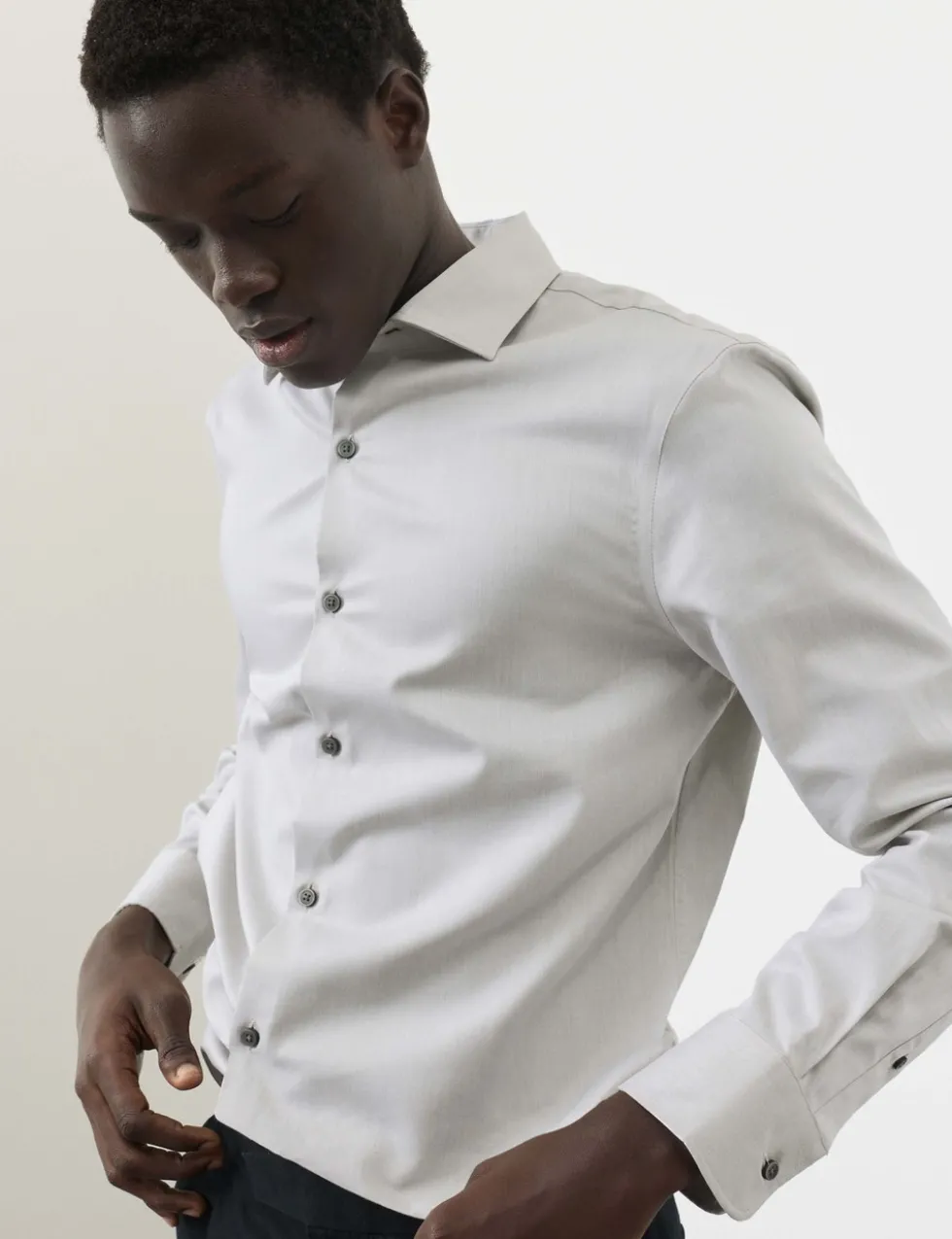 Slim Fit Cotton Performance Shirt
