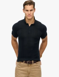 Slim Fit Cotton Rich Knitted Polo Shirt