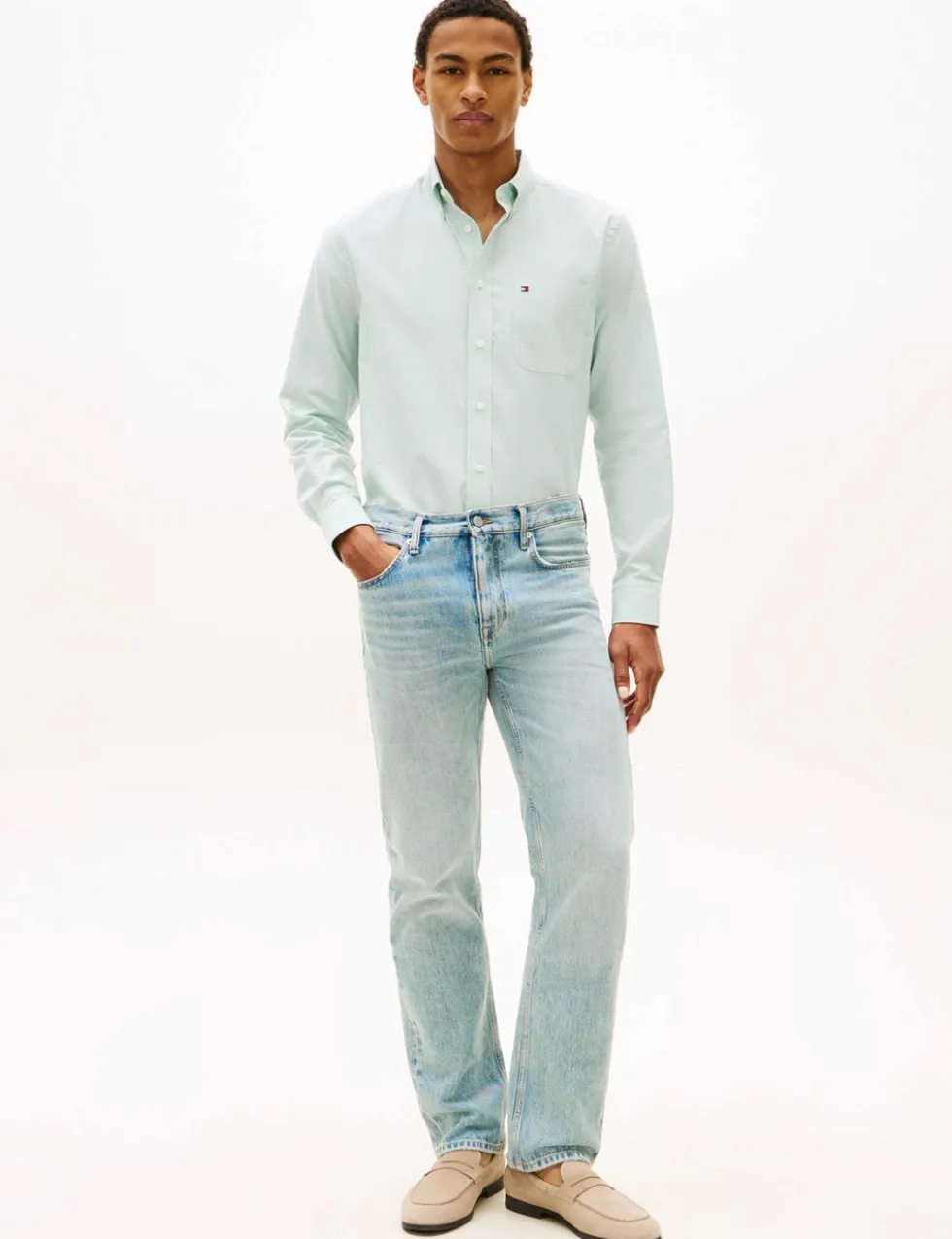 Slim Fit Cotton Rich Oxford Shirt
