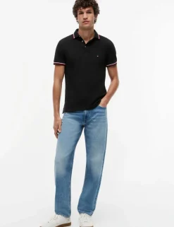 Slim Fit Cotton Rich Pique Tipped Polo Shirt
