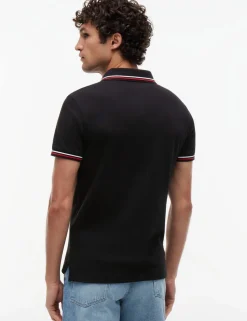 Slim Fit Cotton Rich Pique Tipped Polo Shirt