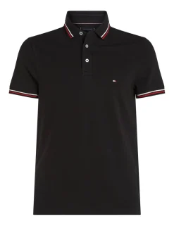 Slim Fit Cotton Rich Pique Tipped Polo Shirt