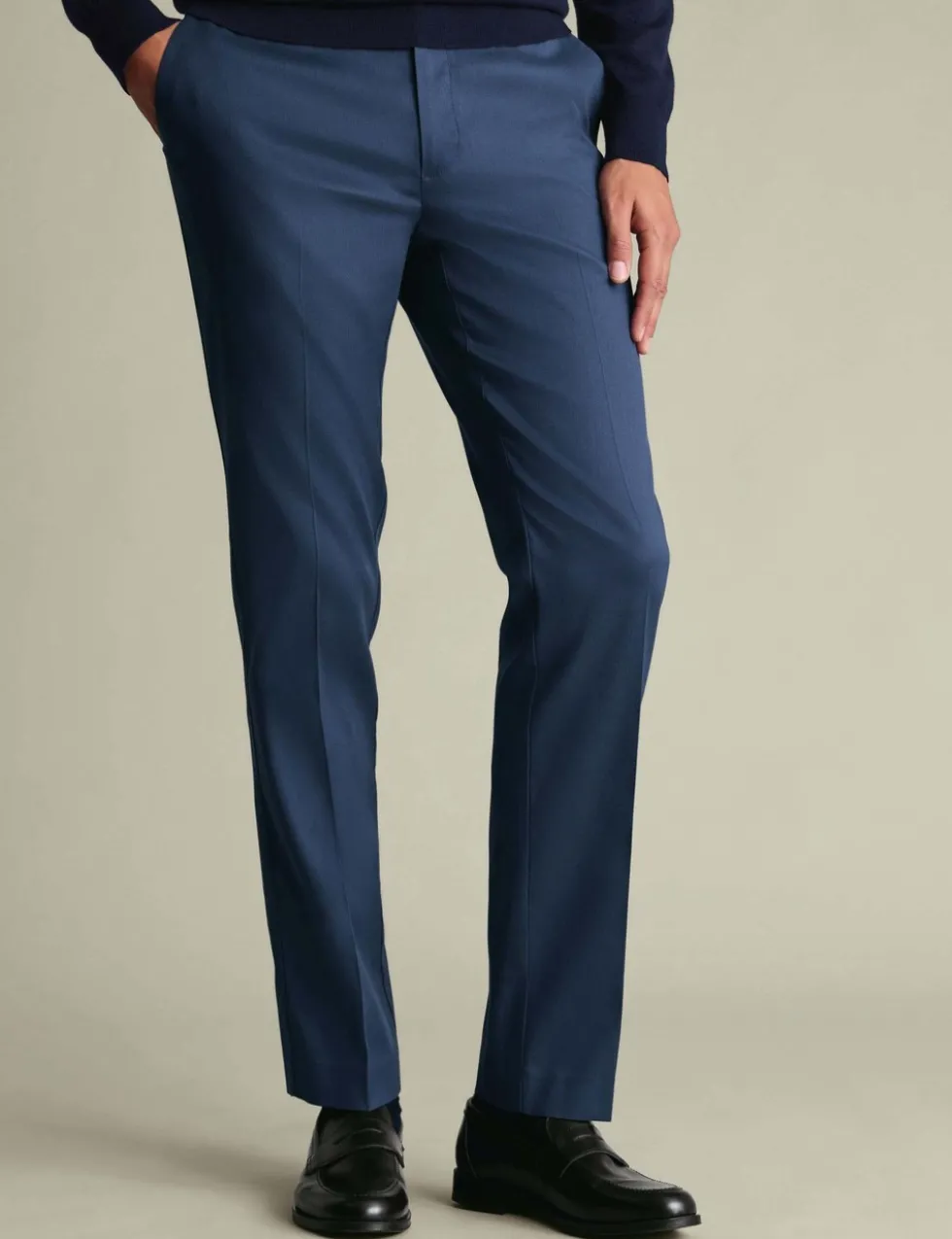 Slim Fit Cotton Rich Trousers