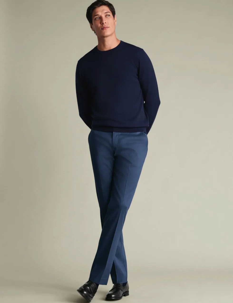 Slim Fit Cotton Rich Trousers