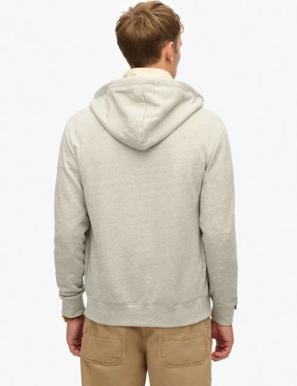 Slim Fit Cotton Rich Zip Up Hoodie