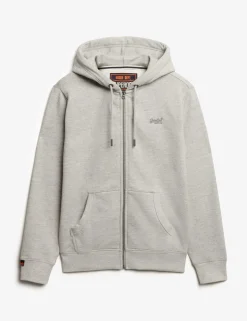 Slim Fit Cotton Rich Zip Up Hoodie