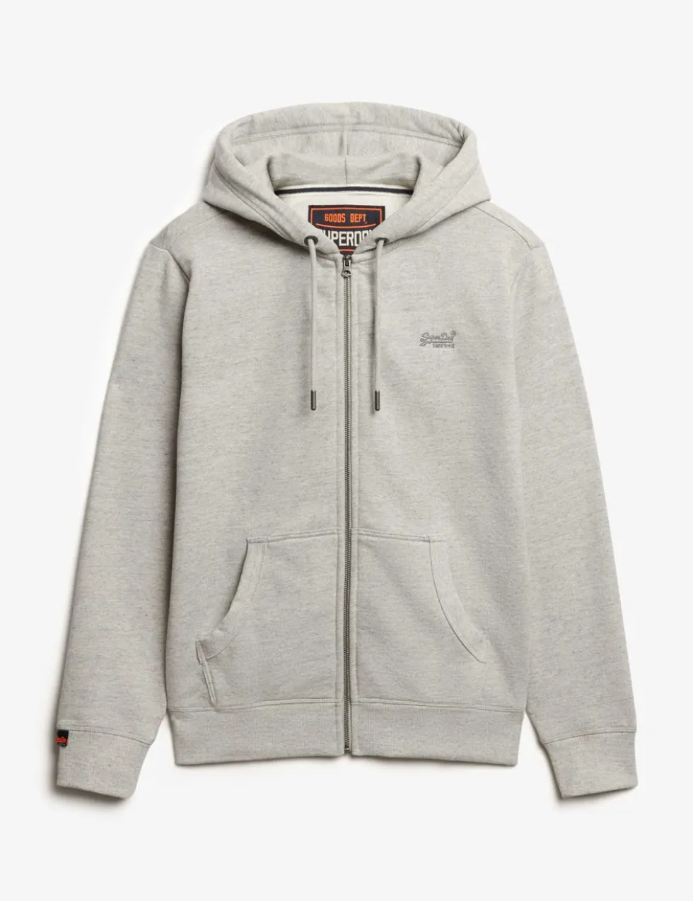 Slim Fit Cotton Rich Zip Up Hoodie