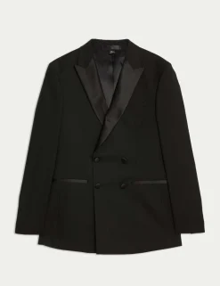 Slim Fit Double Breasted Tuxedo Jacket