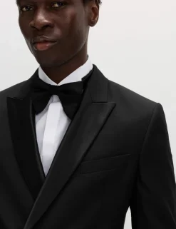 Slim Fit Double Breasted Tuxedo Jacket