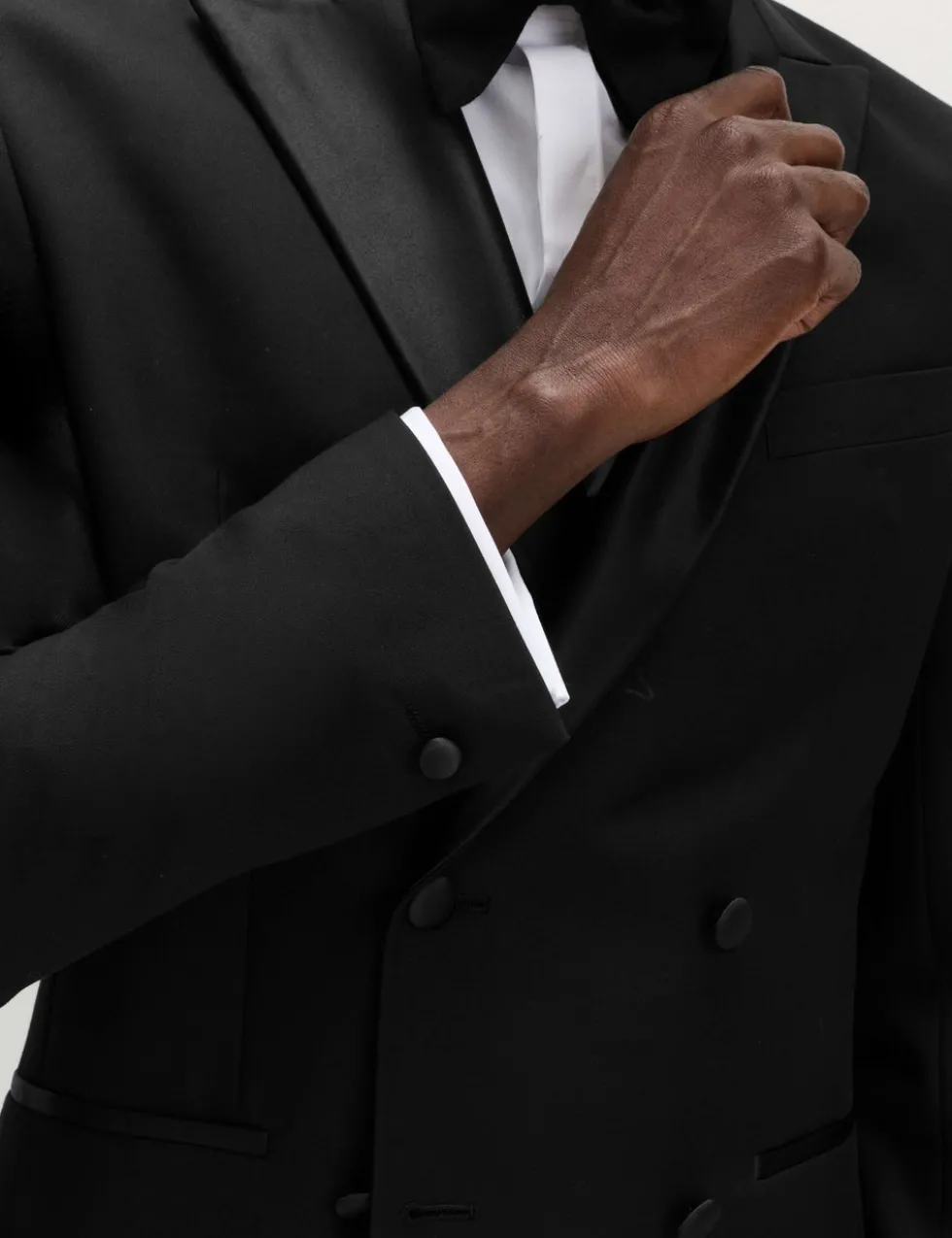 Slim Fit Double Breasted Tuxedo Jacket