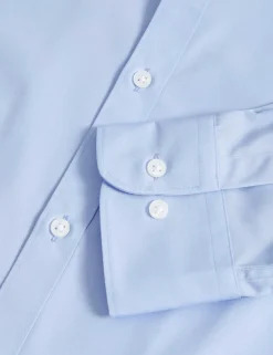 Slim Fit Easy Iron Cotton Blend Shirt