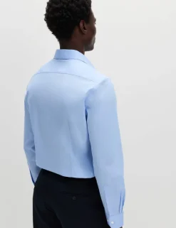 Slim Fit Easy Iron Cotton Blend Shirt