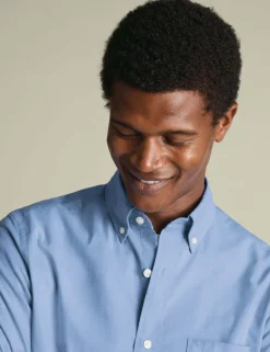 Slim Fit Easy Iron Pure Cotton Shirt
