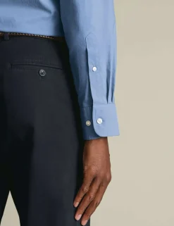 Slim Fit Easy Iron Pure Cotton Shirt