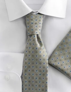Slim Fit Easy Iron Shirt & Tie Set
