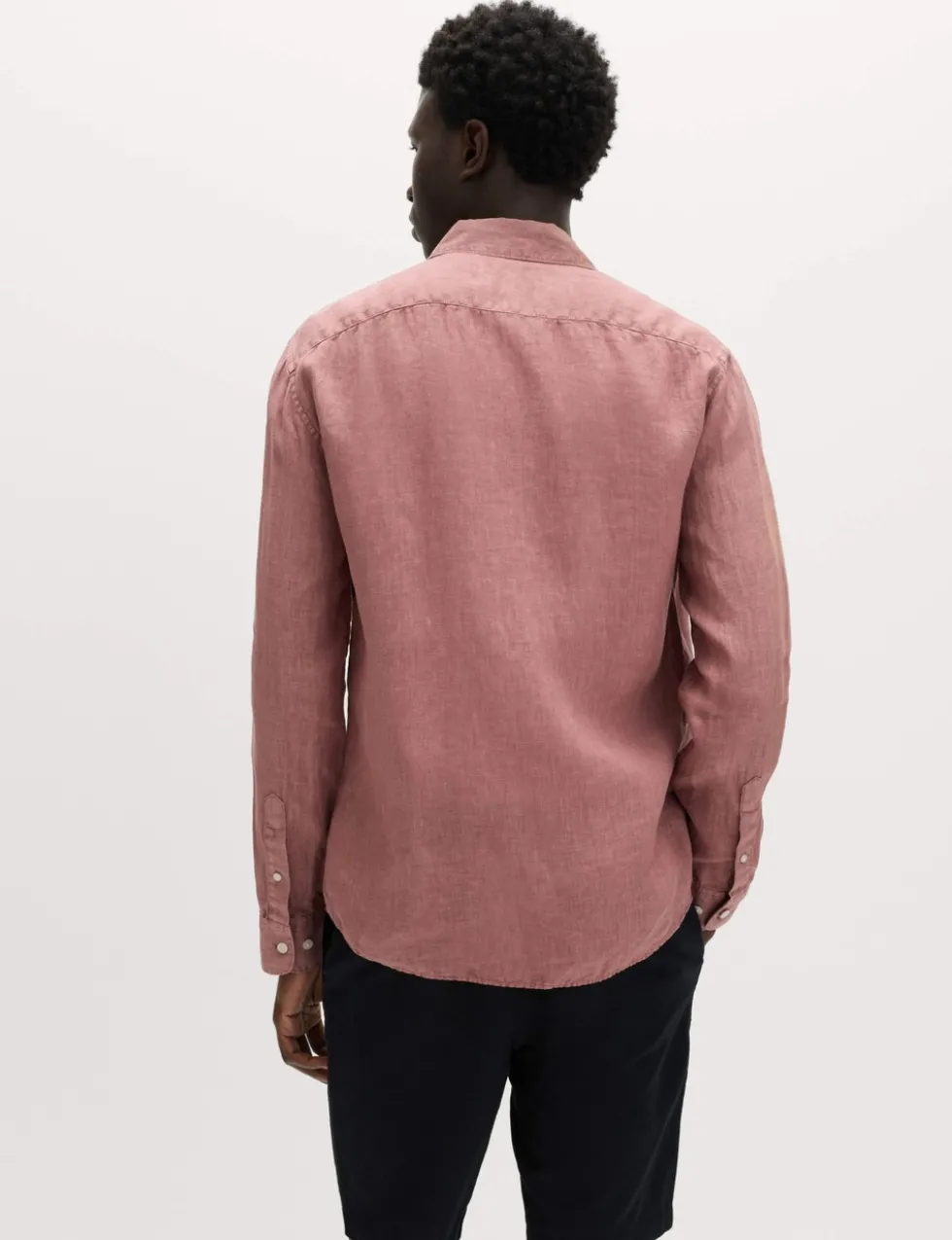 Slim Fit Garment Dye Pure Linen Shirt