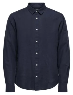 Slim Fit Linen Blend Shirt