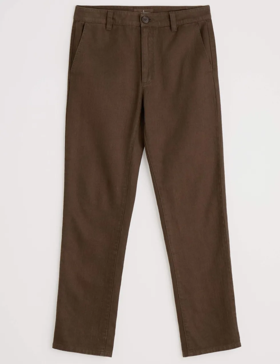Slim Fit Linen Rich Herringbone Trousers