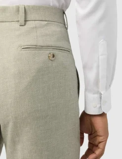 Slim Fit Linen Rich Suit Trousers