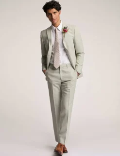 Slim Fit Linen Rich Suit Jacket