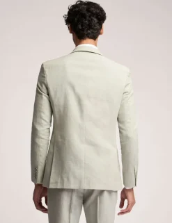 Slim Fit Linen Rich Suit Jacket