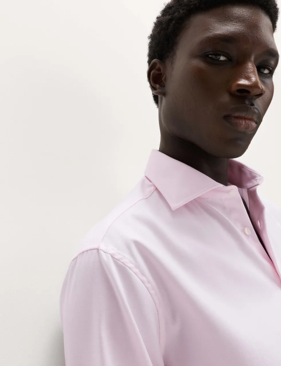 Slim Fit Luxury Cotton Double Cuff Twill Shirt