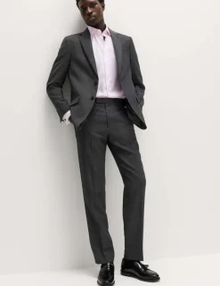 Slim Fit Luxury Cotton Double Cuff Twill Shirt