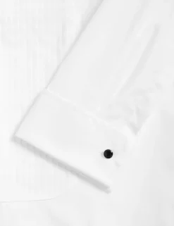 Slim Fit Luxury Cotton Double Cuff Dress Shirt