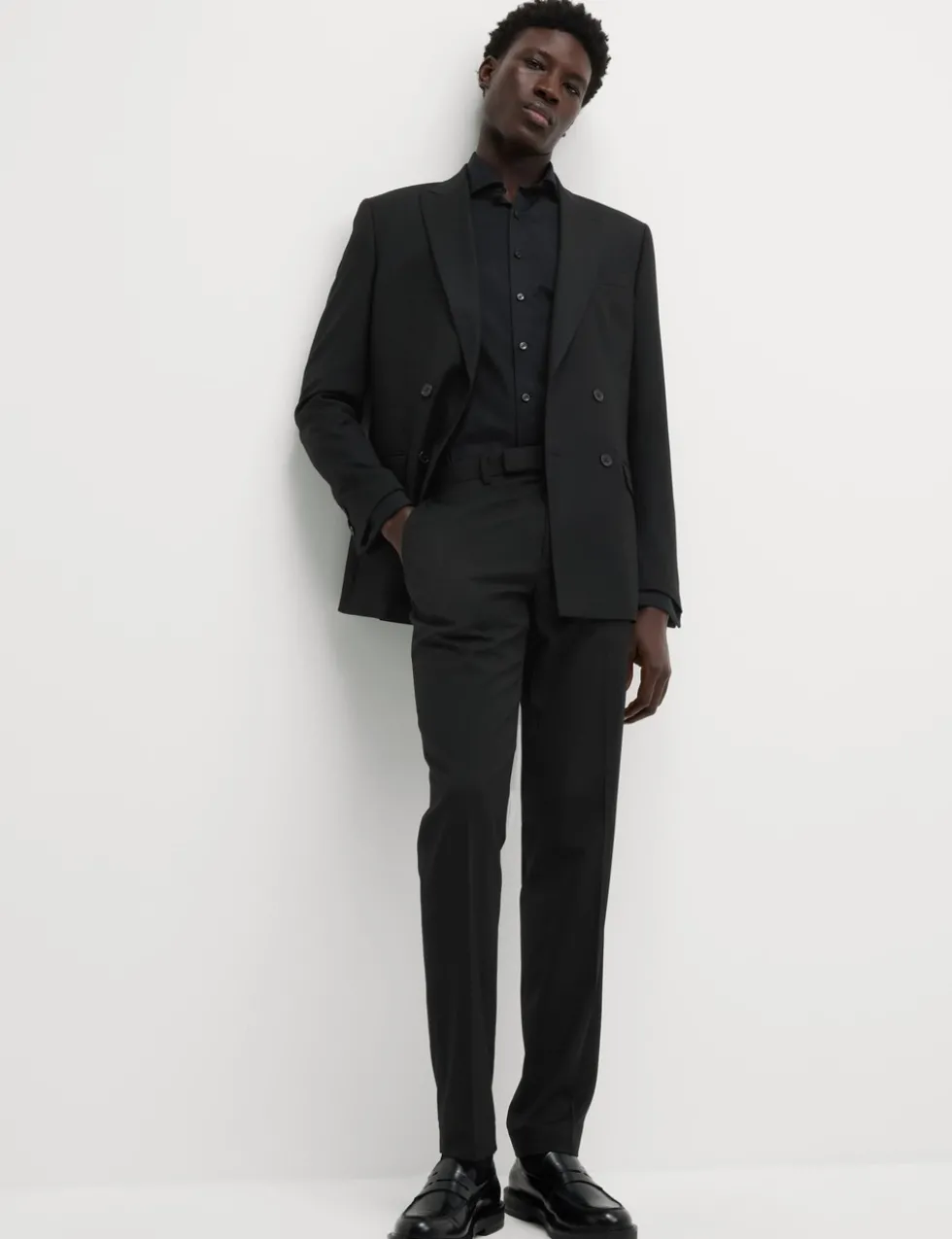 Slim Fit Luxury Cotton Double Cuff Twill Shirt