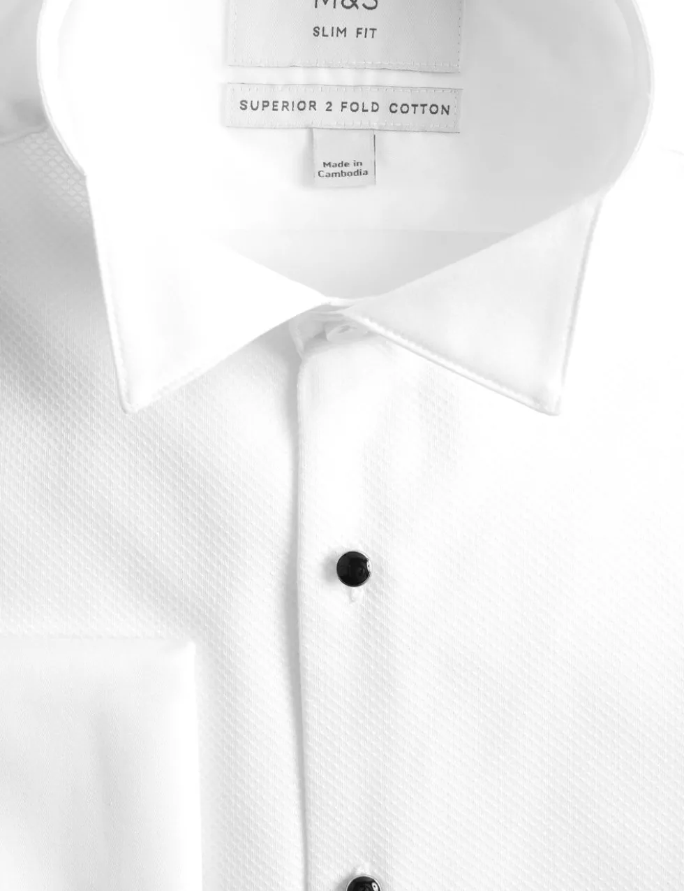 Slim Fit Luxury Cotton Double Cuff Dress Shirt