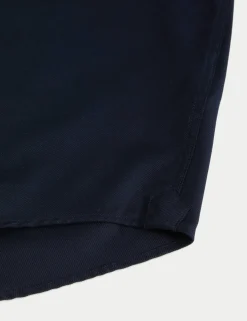 Slim Fit Luxury Cotton Double Cuff Twill Shirt