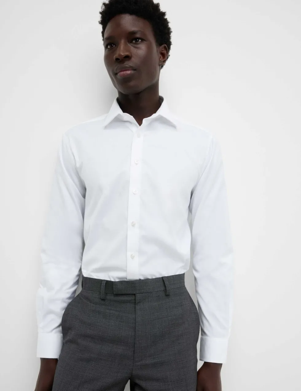 Slim Fit Luxury Cotton Twill Shirt